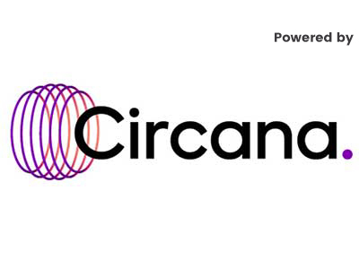 Circana logo with the words Powered By above the logo