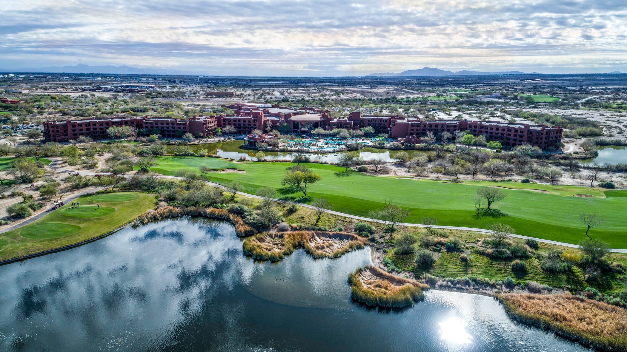 Sheraton Grand at Wild Horse Pass drone aerial shot